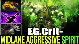 Best [Earth Spirit] EG.Cr1t- Show His Signature Hero at Midlane | Fullgame Dota2 7.32e