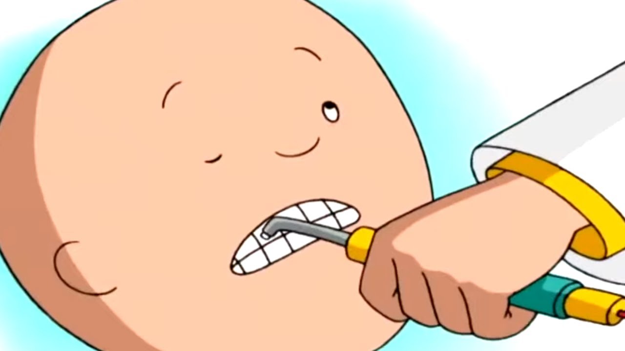 caillou visits the dentist