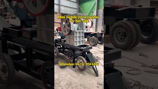 5-10t/h small portable mobile granite quartz gold ore stone crusher,rock pulverizer, jaw crusher