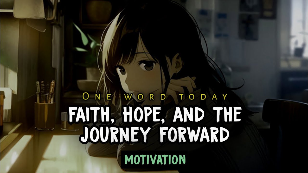 One word today - Faith, Hope, and the Journey Forward - Motivation for life and faith
