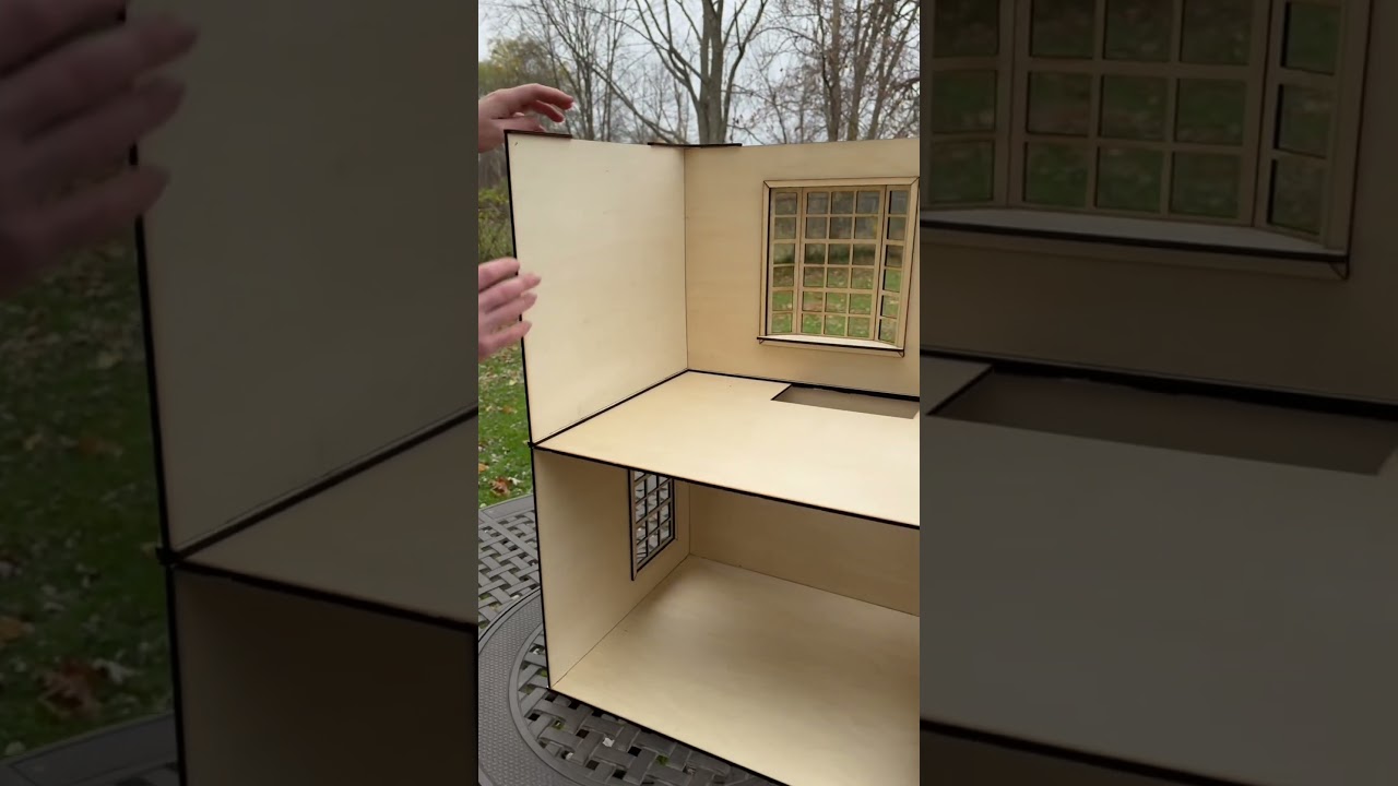Stackable Dollhouse Room Box 1/6 Scale
