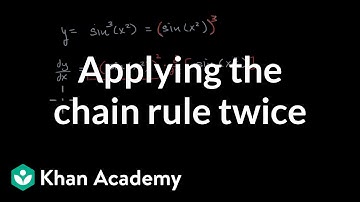 De ketenregel tweemaal toepassen | Geavanceerde afgeleiden | AP Calculus AB | Khan Academy