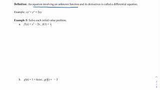 MTH150 4.9.4 intro to differential equations