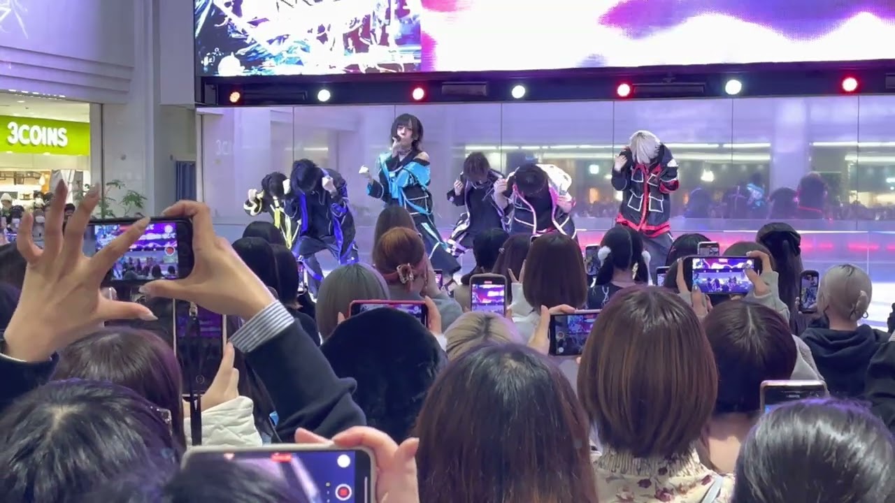 夢喰NEON 池袋サンシャイン噴水広場 ライブ ぱ〜w