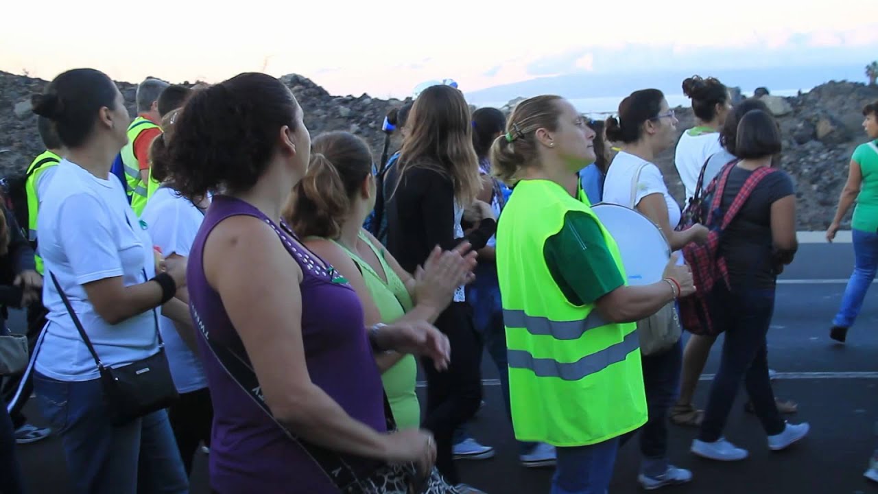 Manifestación 'Marcha verde' por el transporte escolar IES Alcalá