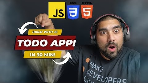 Beginner Javascript To Do App! Build A Javascript Project that Works on all screen sizes!