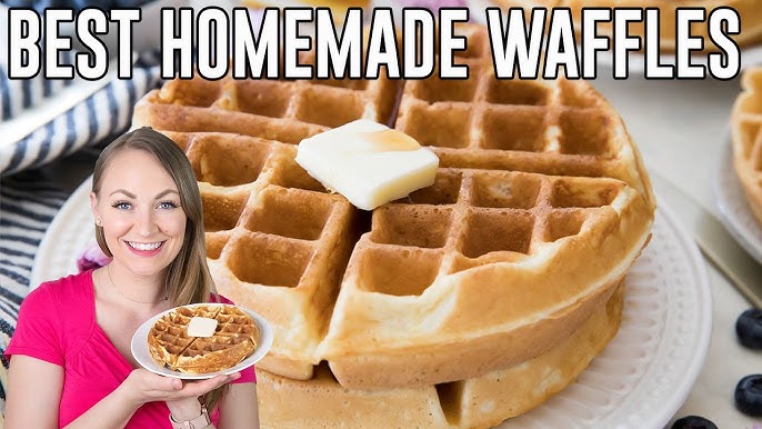 Homemade Belgian Waffles Recipe (Brussels Style) - Chef Billy Parisi