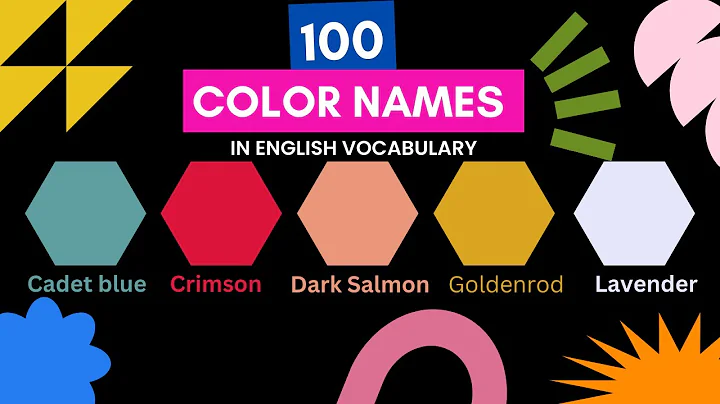 100 Color Names In English Vocabulary | List Of Colour Names Suma English Vocabulary