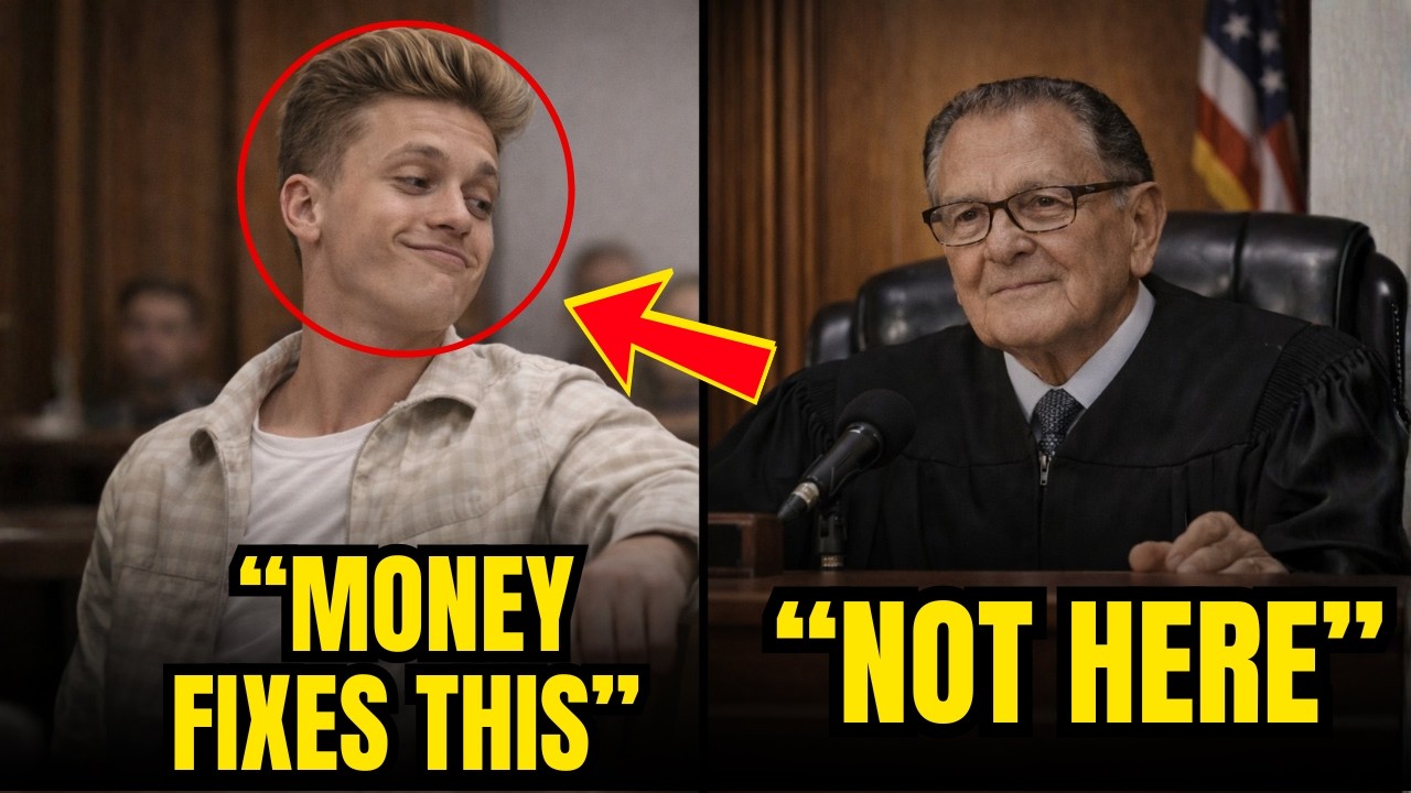Millionaire’s Son Tries to Buy Justice—Judge’s Powerful Lesson Stuns the Courtroom