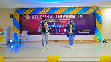 Krishna university campus | Freshers party in Krishna university