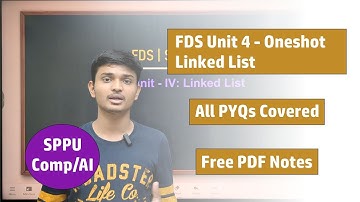 FDS | Unit 4 | Linked List | SPPU S.E. Comp & A.I. | Oneshot