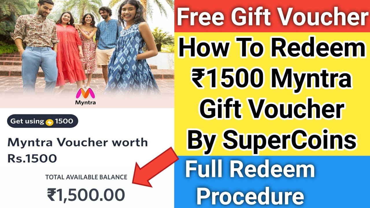 How to use Supercoins in myntra How to redeem Myntra ₹1,500 Gift