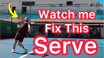 I Help A Subscriber Fix His Serve (Tennis Technique Analysis Lesson)