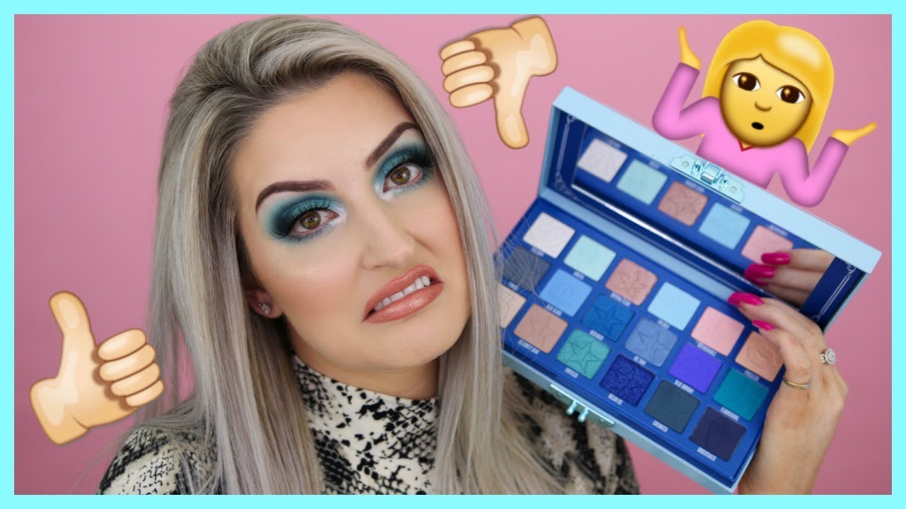 JEFFREE STAR COSMETICS BLUE BLOOD PALETE FIRST IMPRESSIONS | HANNAH SCHRODER