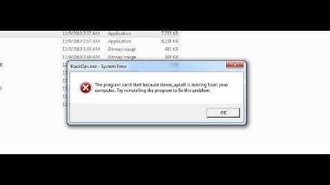 Call of duty black opp error steam_api.dll FIX