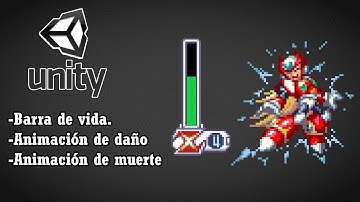 Unity 2D - Barra de vida, animación de daño y de muerte