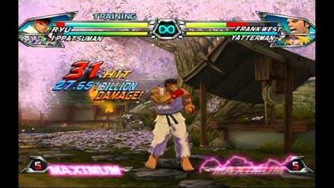 Tatsunoko vs Capcom (Wii): Ippatsu Man& Ryu 52 Hit Combo