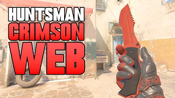 ★ CS2 Huntsman Knife Crimson Web (FACTORY NEW) | CS2 Knife Gameplay