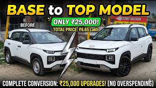 Why pay 10 Lakh? New Hyundai Exter Base to Top Conversion only in ₹25k! 🔥
