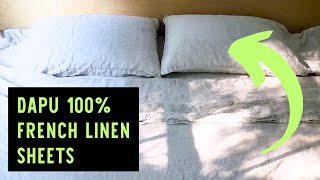 DAPU French Linen Sheets are Great for Sleeping on Natural Fiber Bedding