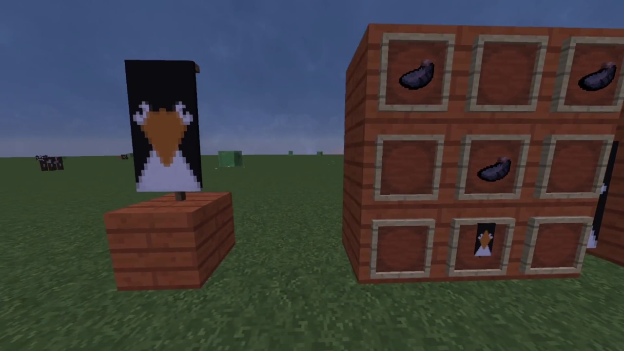 HOW TO MAKE A MINECRAFT PENGUIN BANNER/CAPE!!! [ EASY 