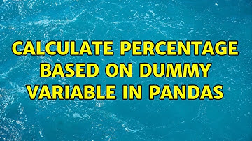 Calculate percentage based on dummy variable in Pandas