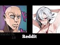 Genshin impact vs reddit the rock reaction meme arlecchino only