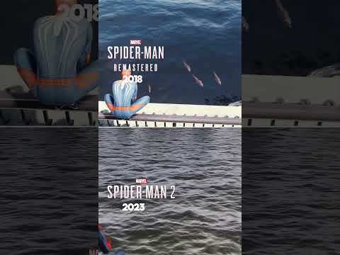 Spider-Man vs Spider-Man 2 PS5 - Water Physics #spiderman