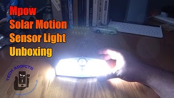 Mpow Solar Motion Sensor Light Unboxing