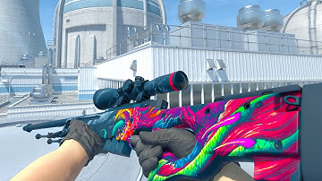 CS2 MADE THIS SKIN CLEAN🔥🔥- Inspecting AWP HYPER BEAST in CS2 Ingame (MOST SHINING AWP SKIN IN CS2)