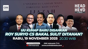 UU KUHAP Baru Disahkan, Roy Suryo Cs Bakal Sulit Ditahan? | Head to Head With Elvira
