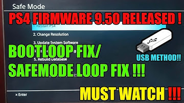 PS4 9.50 UPDATE! | How to SAFELY INSTALL PS4 9.50 UPDATE | PS4 Bootloop ERROR FIX!