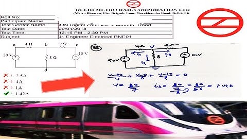 DMRC JE ELECTRICAL PREVIOUS YEAR PAPER(2018) WITH SOLUTION PART-1