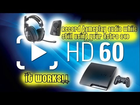 Quick tutorial PS3 settings + Elgato HD60+ Astro A40+ gamplay audio