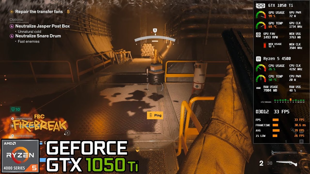 FBC: Firebreak | GTX 1050 Ti