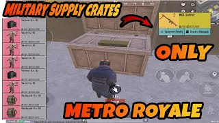 ONLY MILITARY SUPPLY CRATE -I CORNERED THE RUSSIAN TEAM - PUBG METRO ROYALE