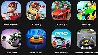 Beach Buggy Racing 3,BB Racing 2,Traffic Ride,Race Master 3D,Drift Max Pro,Drive For Speed Simulator screenshot 5