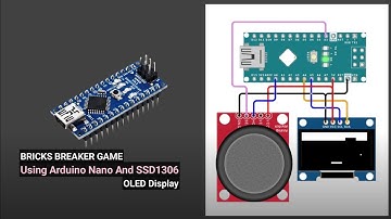 Bricks Breaker Game Using Arduino Nano Board and Analog Joystick Module