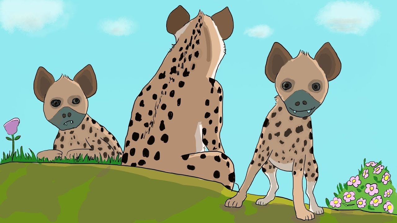 Learn alphabet letter H and Hyena painting for kids - YouTube