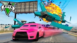 SUPERVIVENCIA DE AVIONES!! CORRE O MUERE !! GTA MINIJUEGO SUPER DIVERTIDO !! GTA V ONLINE Makiman