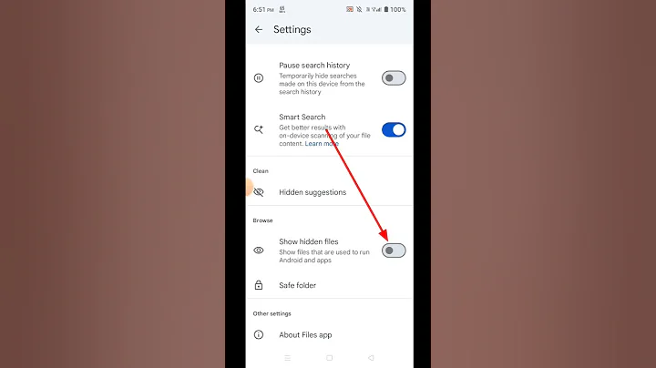 File manager me show hidden file setting ko on kaise Karein #shorts  #viral