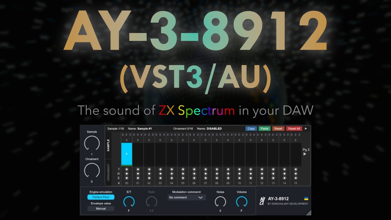 Classic Chip Tune, Modern DAW Workflow. (AY-3-8912 Goes VST/AU