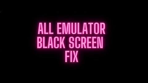 ALL EMULATOR BLACK SCREEN PROBLEM FIX FREE FIRE AFTER UPDATE
