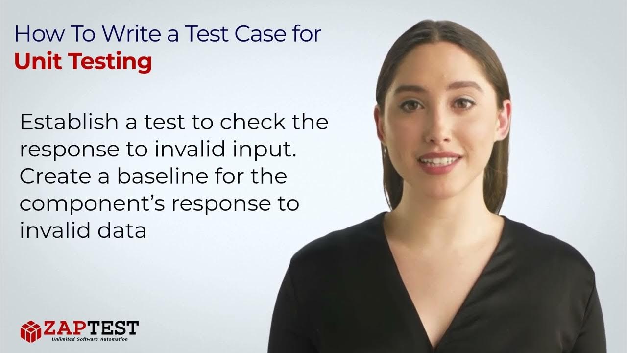 How To Write a Test Case for Unit Testing - YouTube