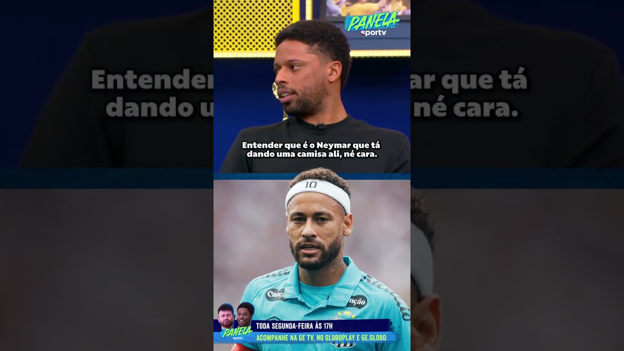 "É O NEYMAR DANDO A CAMISA ALI... IMAGINA É O CR7... É INADMISSÍVEL" | Panela sportv #shorts