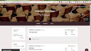 Google Classroom - Calendar Integration