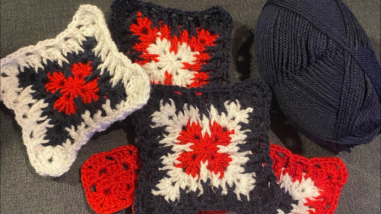 Tığ işi kare motif 