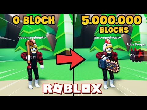 Video Roblox - Mất Bao Lâu Sẽ Đào Được 5 TRIỆU BLOCK Trong... - youtube