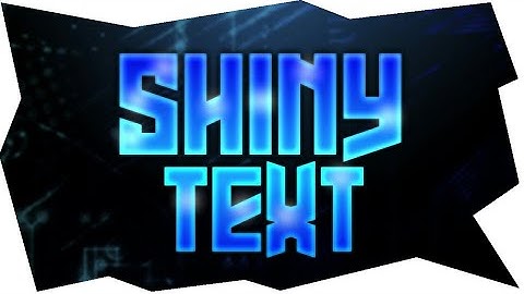 PS TOUCH - SHINY TEXT TUTORIAL by KILLERZART