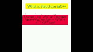 C++ Structure with basic definition #cpp #sm #code #coding  #programming